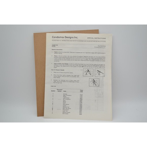 Something Special Counted Cross Stitch Kit: Jungle Animals #50098, 35" x 11" - Picture 4 of 6